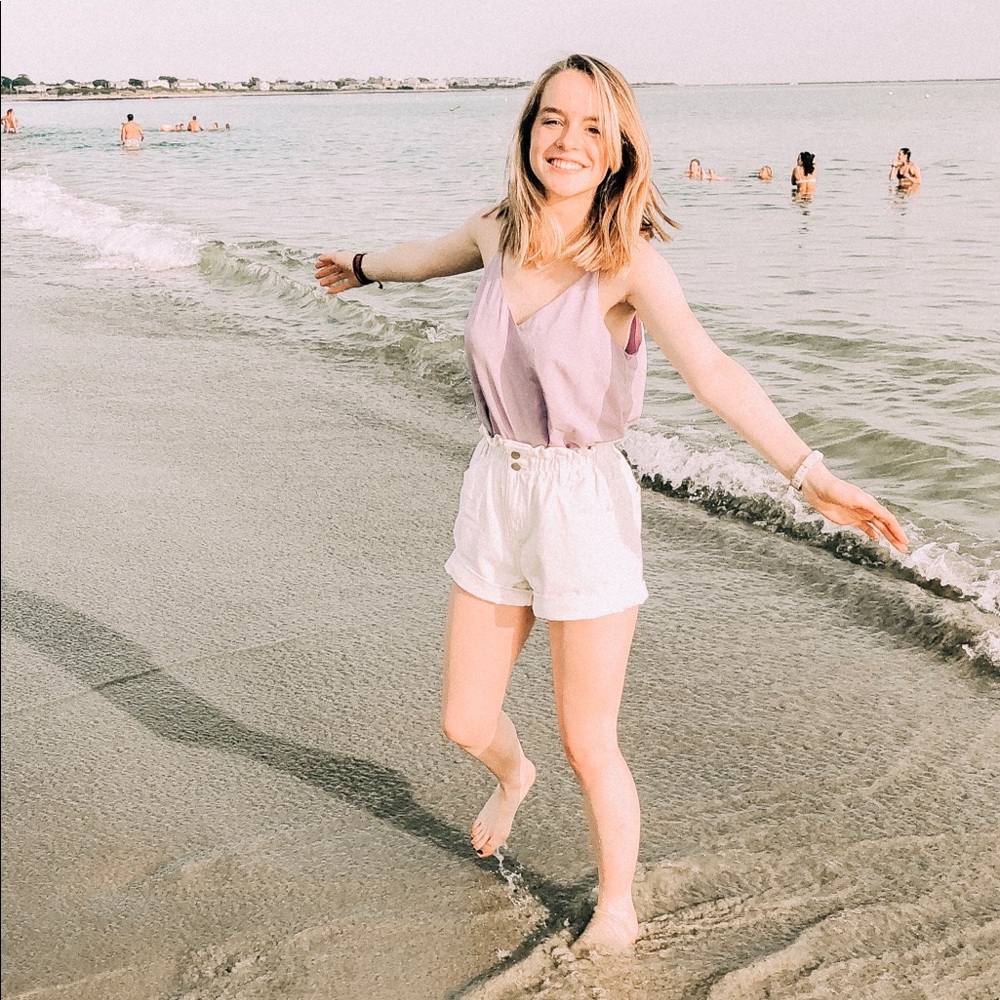 Princess Polly shipwreck paper bag denim shorts